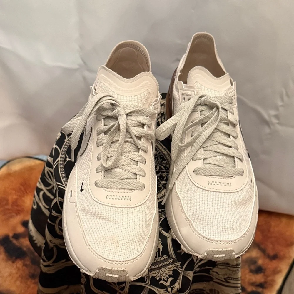 Nike Cream and Brown Waffle Sneakers